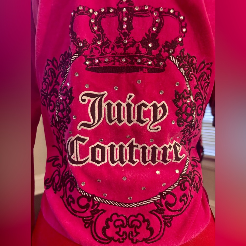 hot pink juicy couture track jacket 90s - Picture 3 of 3